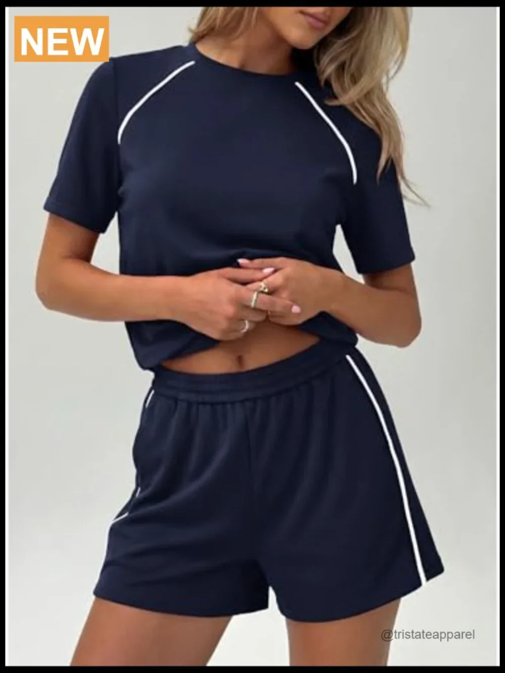 Women's 2 Piece Short Set Lounge Travel Outfits Summer Matching Athleisure